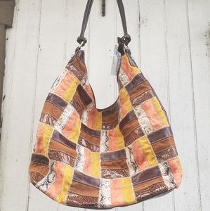 Patchwork shoulder bag